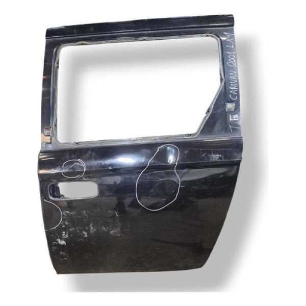 Porta Traseira Esquerda Chrysler Grand Caravan 2005 Detalhes Traseira 1 Preto