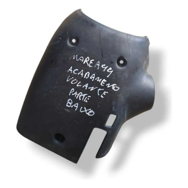 Acabamento Inferior Volante Coluna Fiat Marea 1999 A 2004 Preto Listras