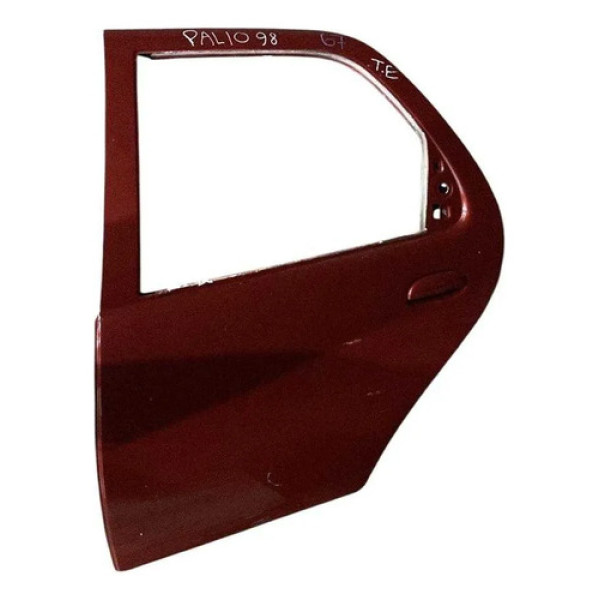 Porta Traseira Esquerda Fiat Palio 1997 1998 A 2001 Original Traseira Esquerda Vermelho