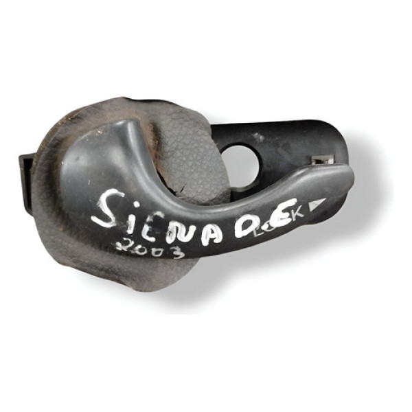 Maçaneta Interna Dianteira Esquerda Fiat Siena 2003 2004 Preto Dianteira