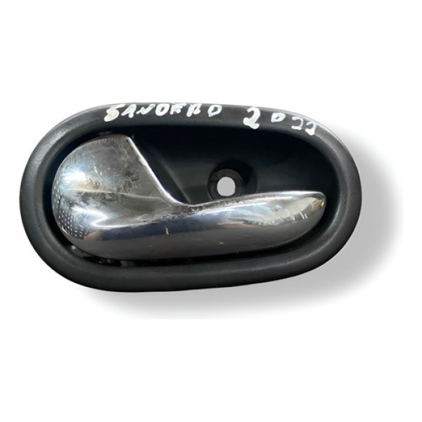 Maçaneta Interna Tras Esquerda Sandero 2021 2022 806714381r Prateado Traseira