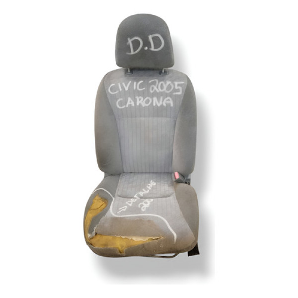 Banco Dianteiro Direito Honda Civic 2002 A 2005  Detalhe  Prateado