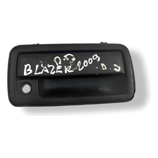 Maçaneta Externa Dianteira Direita Chevrolet  Blazer 2009 Preto Dianteira