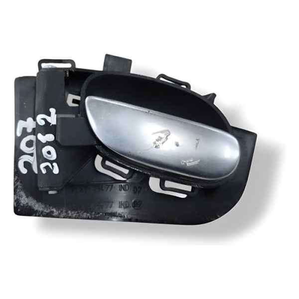 Maçaneta Interna Traseira Esquerda Peugeot 207 9623698477 Preto Dianteira