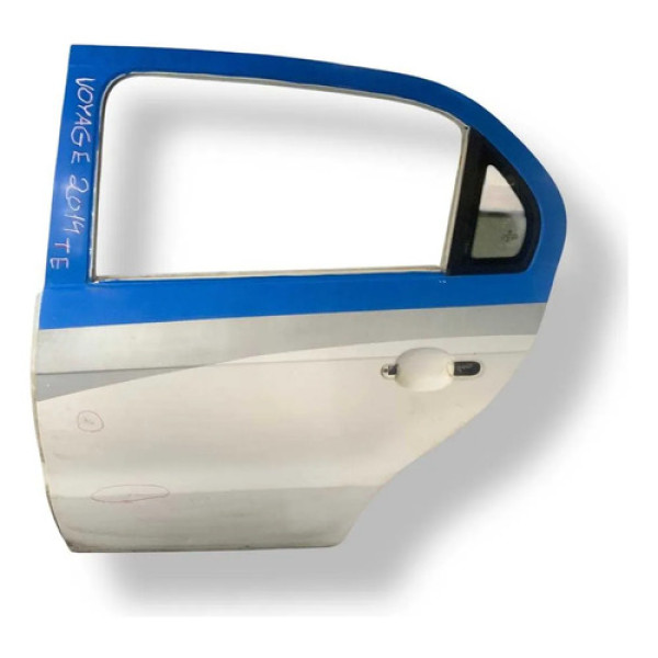 Porta Traseira Esquerda Vw Voyage 2014 2015 2016  Detalhe Traseira Esquerda Branco