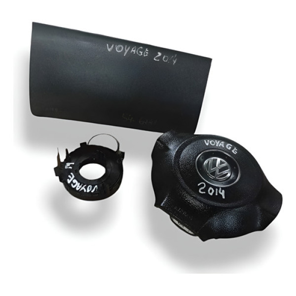 Kit Air Bag Volkswagen Gol G6 Voyage 2013 2014 2015 2016 Preto