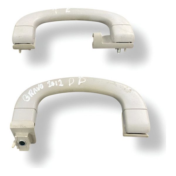 Par Alças Puxadores Teto Fiat Bravo 2011 2012 2013 2014 2015 Bege