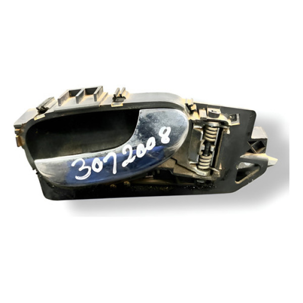 Maçaneta Interna Diant Direita Peugeot 307 2008 9643604477 Prateado Dianteira