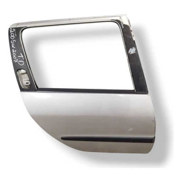 Porta Traseira Direita Peugeot 206 Sw - 2007 2008 2009 2010 Traseira Esquerda Branco