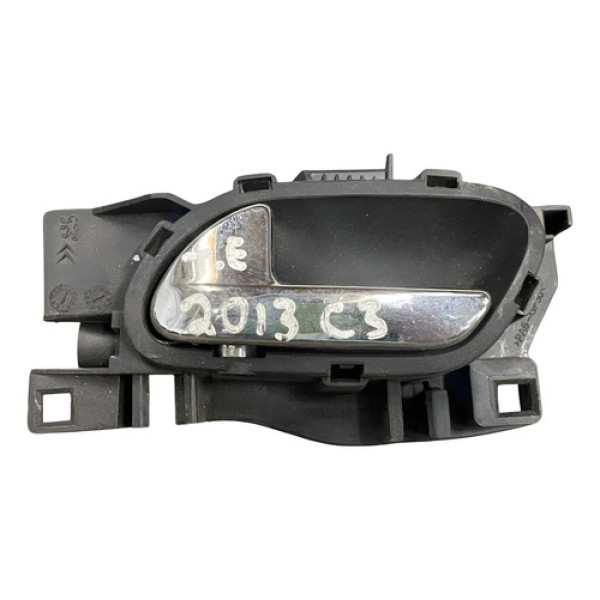 Maçaneta Interna Traseir Esquerda Citroen C3 2013 9683446877 Traseira