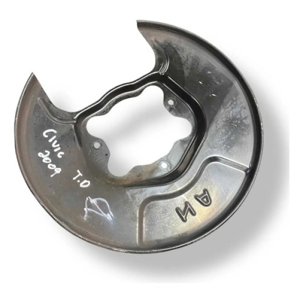 Defletor Espelho Disco Freio Tras Direito Honda Civic 2009 Preto