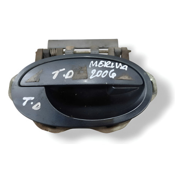 Maçaneta Externa Porta Tras Direita Chevrolet Meriva 2006 Prateado Traseira