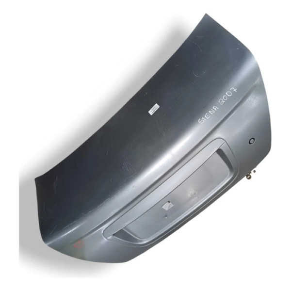 Tampa Traseira Porta Malas Fiat Siena 2007 2008 2009 A 2010 Prateado
