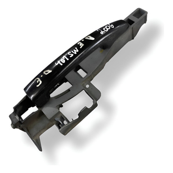 Maçaneta Externa Dianteira Esquerda 407 Sw 2006 9653401680 Preto Dianteira