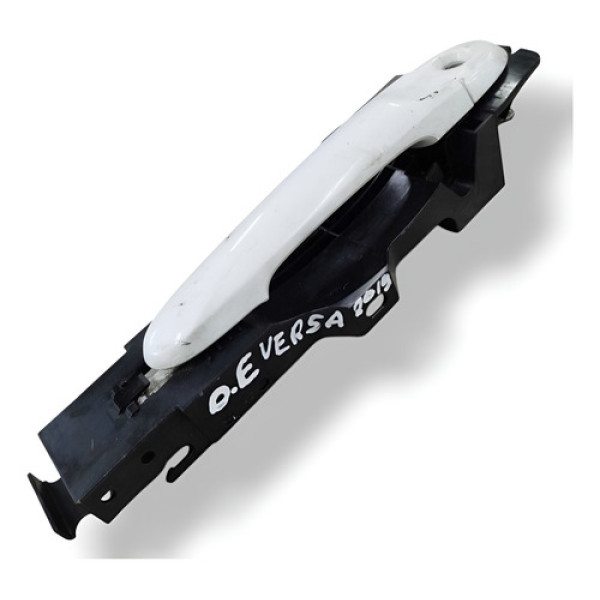 Maçaneta Porta Dianteira Esquerda Nissan Versa 1.6 S 2020 Branco Dianteira