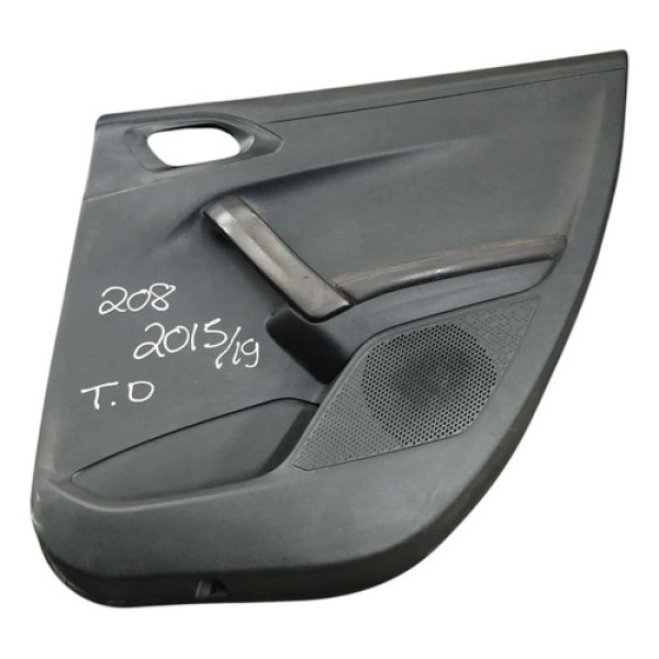 Forro Porta Traseira Direita Peugeot 208 2016 20179801305477