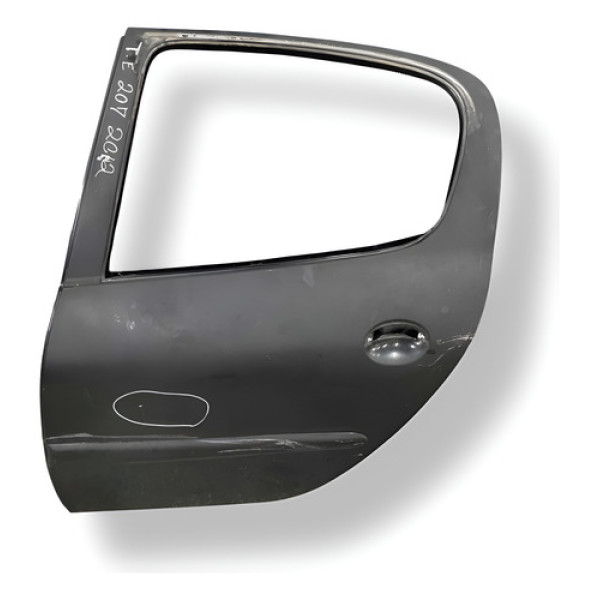 Porta Traseira Esquerda Peugeot 207 2012 2013 A 2015 Detalhe Traseira Esquerda Cinza