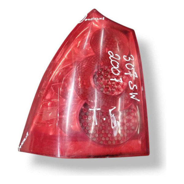 Lanterna Traseira Esquerda Peugeot 307 Sw 2.0 2007 (detalhe) Esquerdo/motorista Vermelho