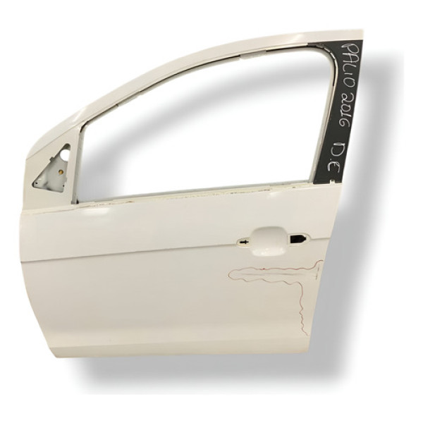 Porta Dianteira Esquerda Fiat Palio 2015 2016 2017 Detalhe - Dianteira - Esquerda - Branco