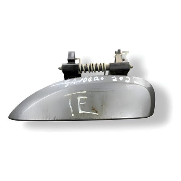 Maçaneta Externa Traseira Esquerda Renault Sandero 2021 Cinza Traseira