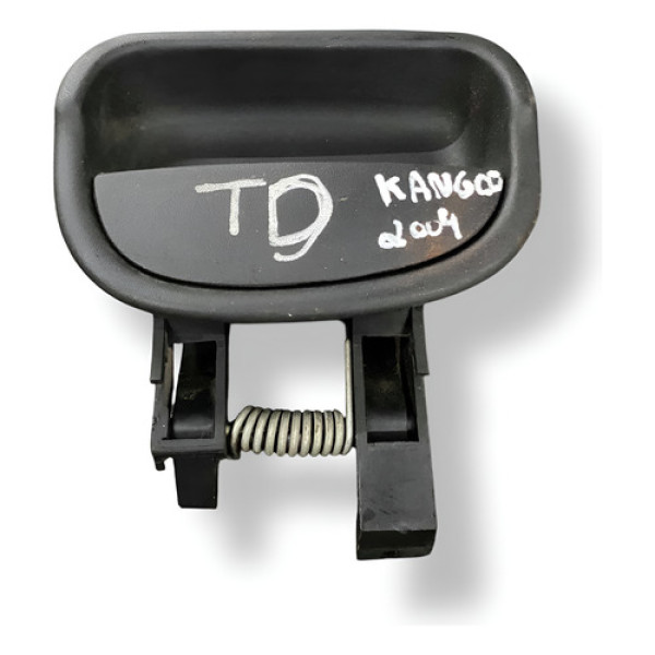 Maçaneta Externa Traseira Direita Kangoo 2004 7700303503 Preto Traseira