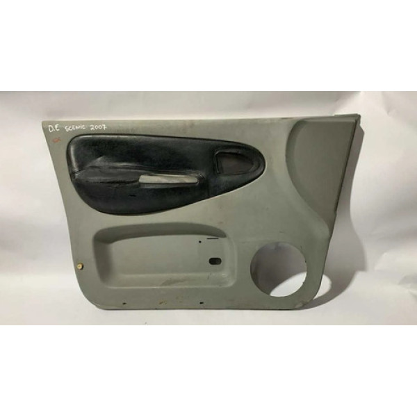 Forro Porta Diant Esquerda Renault Scenic 2007 7702280076 Cinza E Preto