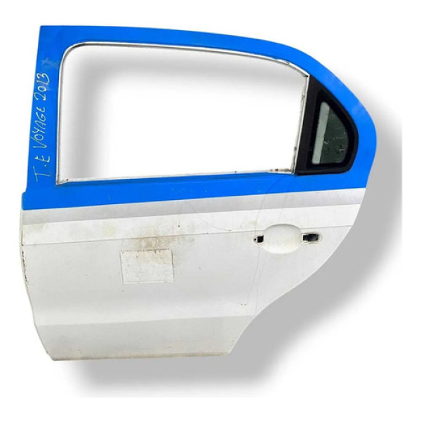 Porta Traseira Esquerda Volkswagen Voyage G7 G8 2014 A 2016 Traseira Esquerda Branco