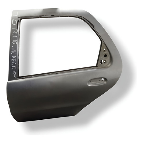 Porta Traseira Esquerda Fiat Siena Palio Weekend 1.6 2001 Cinza Traseira Esquerda