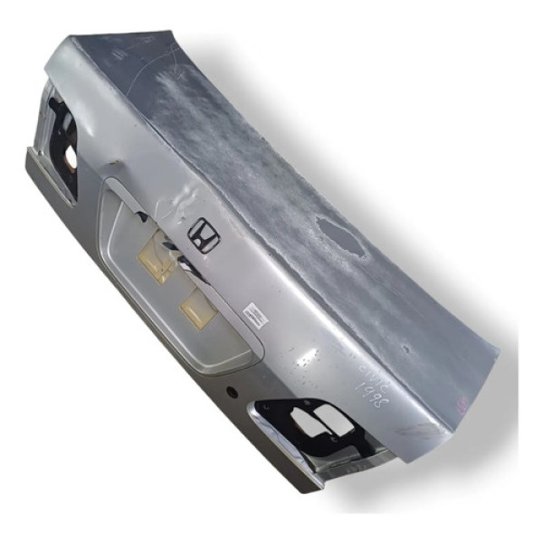 Tampa Traseira Porta Malas Civic Sedan 1996 A 1998 Detalhe Prateado