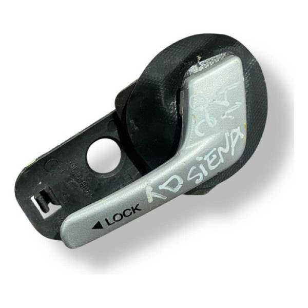 Maçaneta Interna Traseira Direita Fiat Siena 2014 735361643 Prateado Traseira