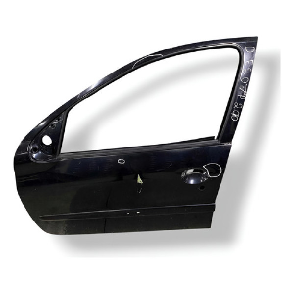 Porta Dianteira Esquerda Peugeout 207 Passion 2010 Detalhe Preto Esquerda Dianteira