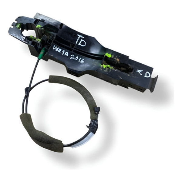 Suporte Maçaneta Externa Tras Direita Nissan Versa 2016 2017 Verde Traseira