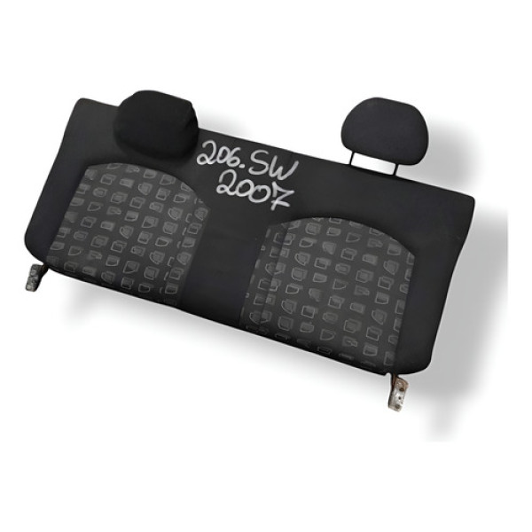 Encosto Banco Traseiro Peugeot 206 2004 2005 2006 2007 Preto