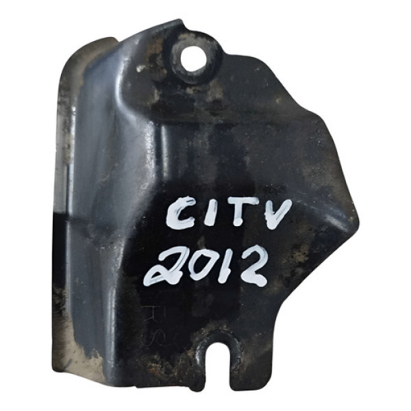 Suporte Chapa Metal Fixaçao Honda City 2012 2013 2014 2015  Prateado