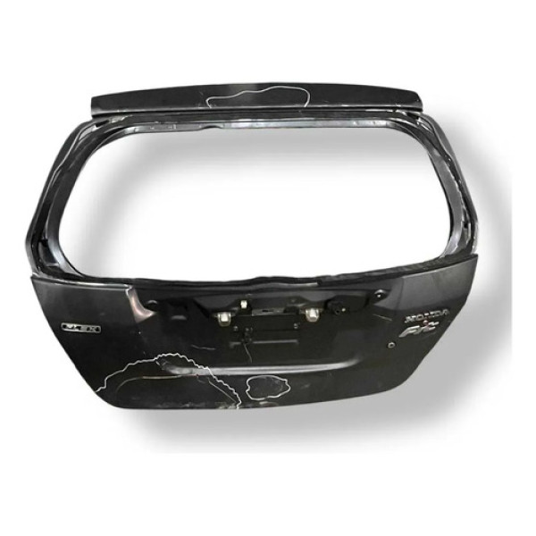 Tampa Traseira Honda Fit  2004 2005 2006 2007 2008 Detalhe Cinza