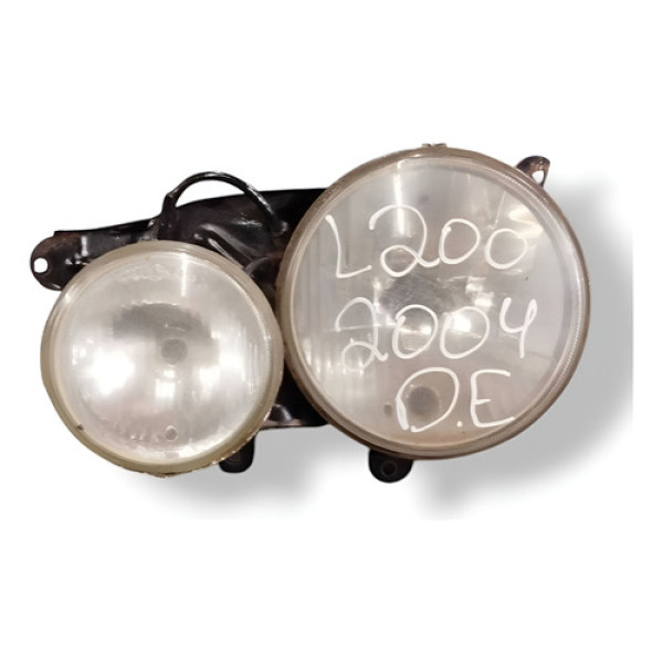 Farol Duplo Lado Esquerdo Mitsubishi L200 2003 2004 2005 Esquerdo/motorista