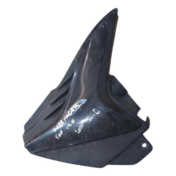 Carenagem Lateral Direita Honda 150 Fan 2009 2010 Detalhe Preto