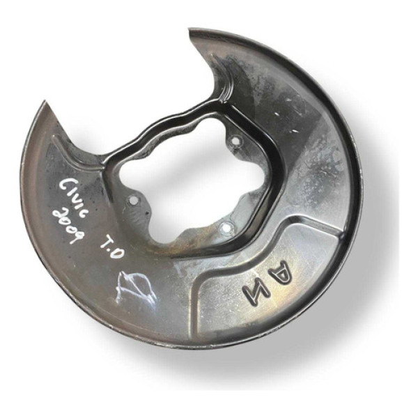 Defletor Espelho Disco Freio Tras Direito Honda Civic 2009 Preto