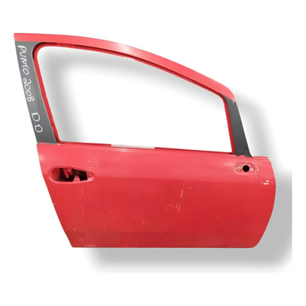 Porta Dianteira Direita Fiat Punto 2008 2009 2010 2011 2012 Direita Vermelho Dianteira