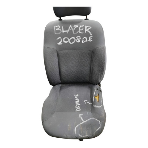 Banco Dianteiro Esquerdo Blazer 2007 2008 Detalhe Cinza