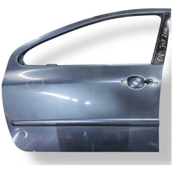 Porta Dianteira Esquerda Peugeot 307 - 2006 2007 Detalhe Dianteira Esquerda Cinza
