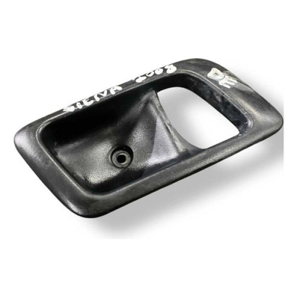 Moldura Maçaneta Interna Diant Esquerda Siena 2008 100167709 Preto Dianteira