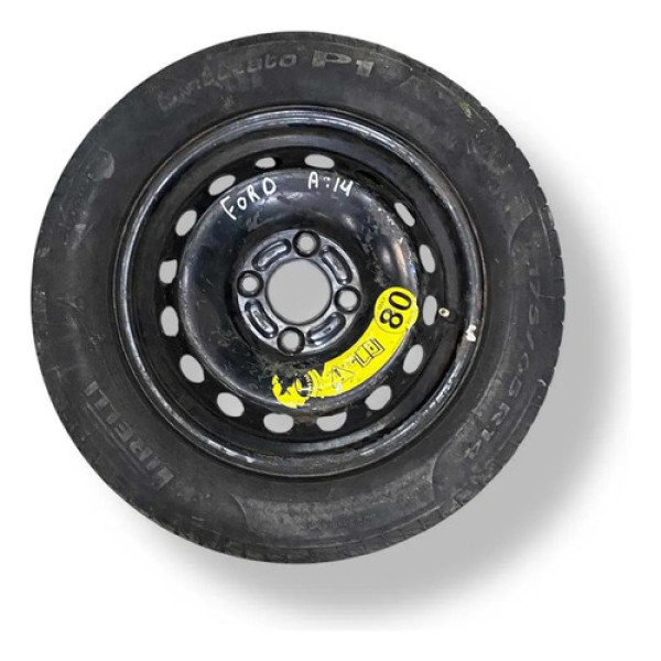 Roda Estepe Aro 14 Ford Ka Fiesta  Focus Courier 2018 Preto