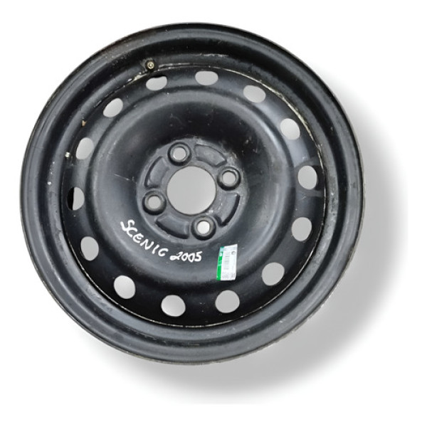 Roda Avulsa Aro 15 Renault Scenic 2005 2006 2007 2008 Cinza