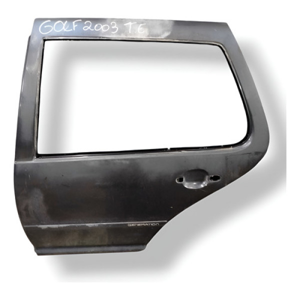 Porta Traseira Esquerda Volkswagen Golf 2002 2003 2004 2005 Preto Traseira Esquerda