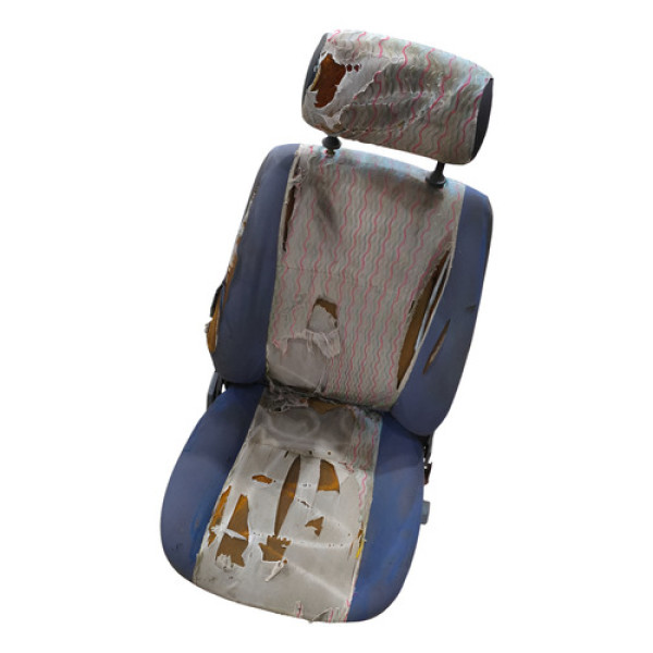 Carcaça Banco Dianteiro Direito Fiat Palio 4 P 1996 A 1999 Preto