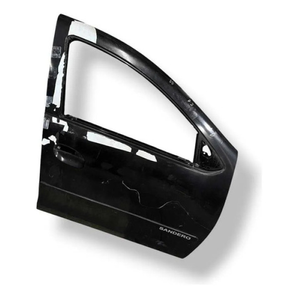 Porta Dianteira Direita Renault  Sandero 2014 2015 A 2019 Dianteira Direito Preto