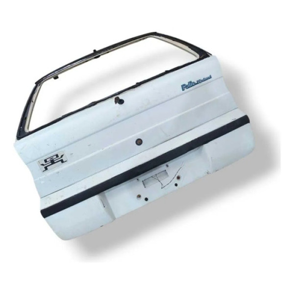 Tampa Traseira Com Detalhe Fiat Palio Weekend 2000 2001 2002 Branco