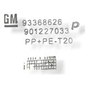 Moldura Soleira Esquerda Chevrolet Meriva 1.8 2008 93368626