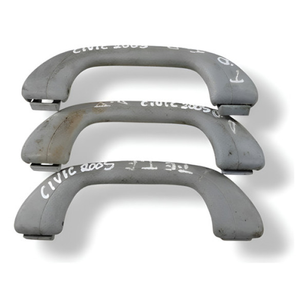 Kit Alça Teto Honda Civic 2005 2006 2007 2008 Cinza
